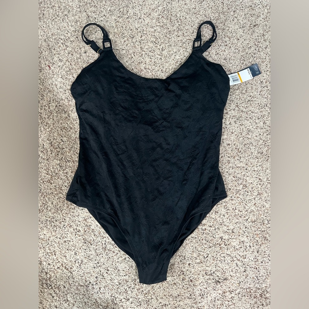 Brand New One Piece Black Swimsuit 3x